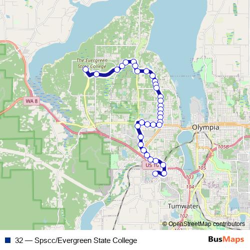 32 bus Line Map