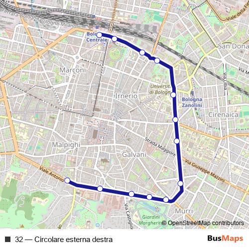 32 bus Line Map