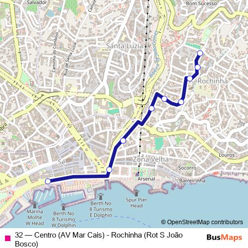 32 bus Line Map