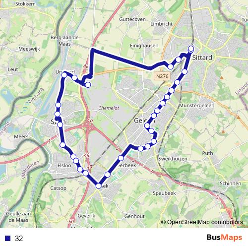 32 bus Line Map