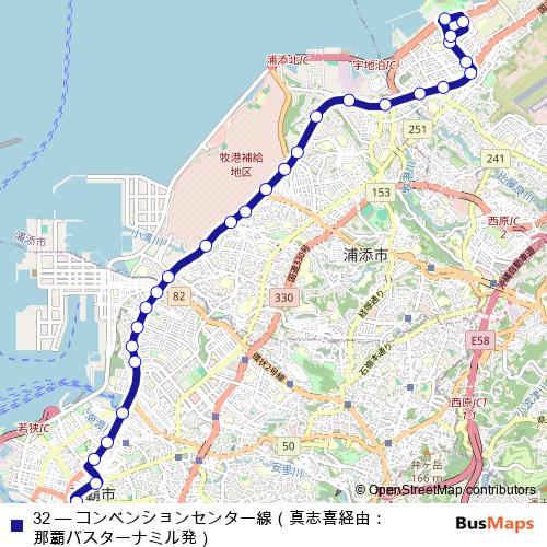 32 bus Line Map