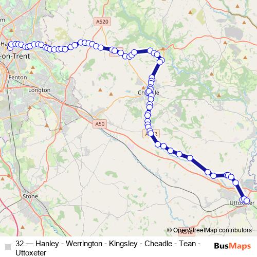 32 bus Line Map