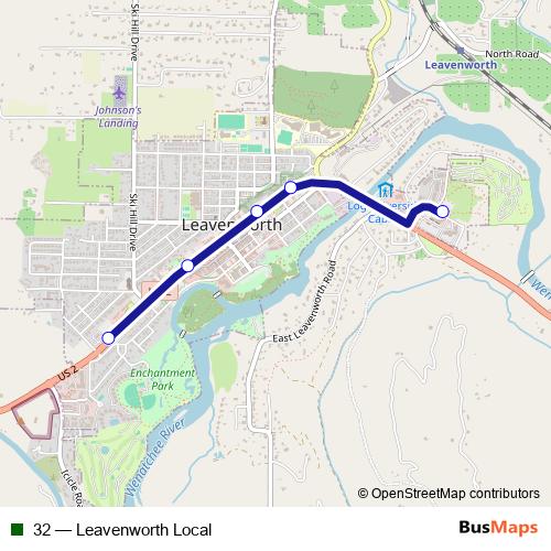 32 bus Line Map