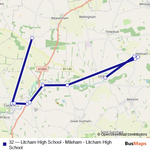 32 bus Line Map