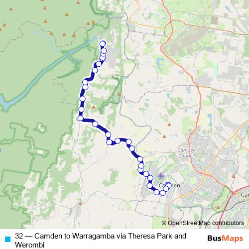 32 bus Line Map