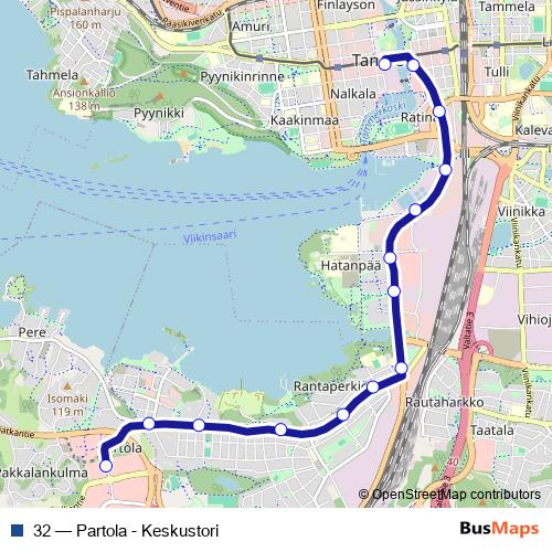 32 bus Line Map