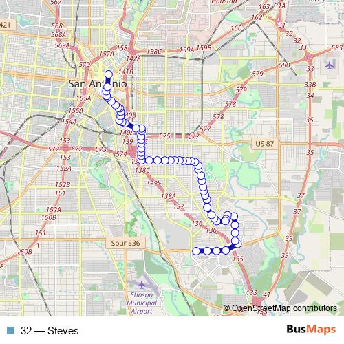 32 bus Line Map