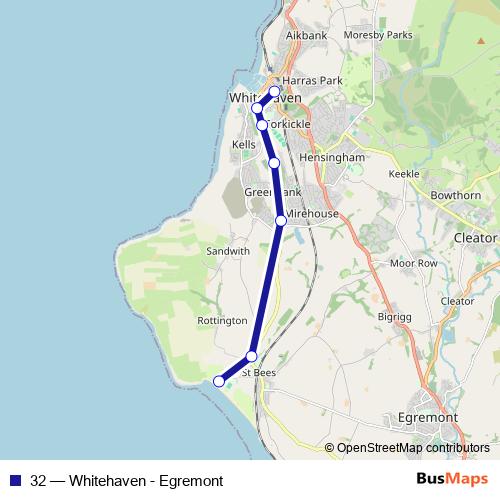 32 bus Line Map