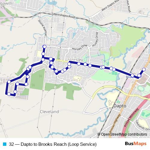 32 bus Line Map
