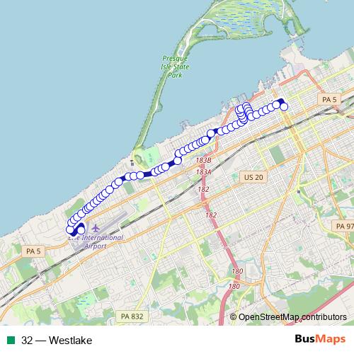 32 bus Line Map