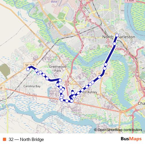 32 bus Line Map