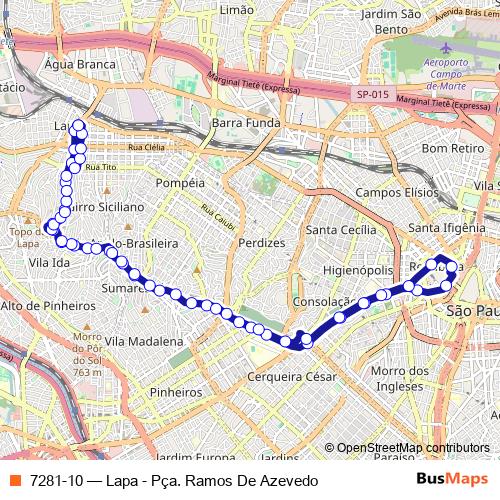 7281-10 bus Line Map