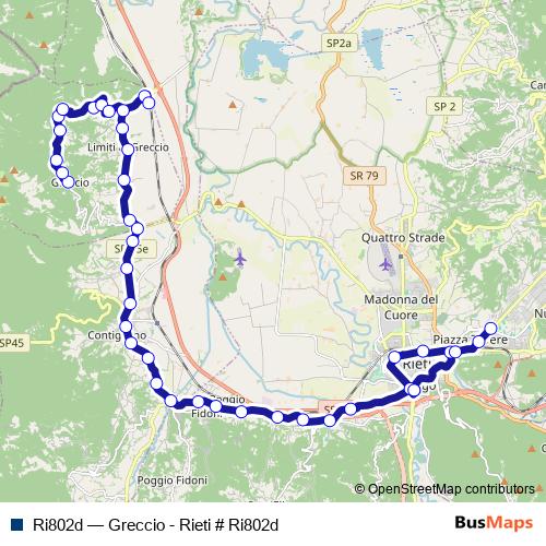 Ri802d bus Line Map