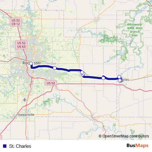 St. Charles bus Line Map