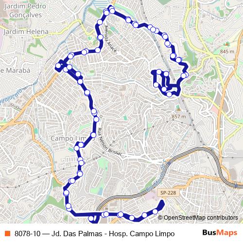 8078-10 bus Line Map