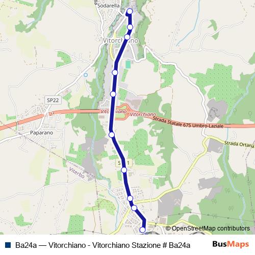 Ba24a bus Line Map