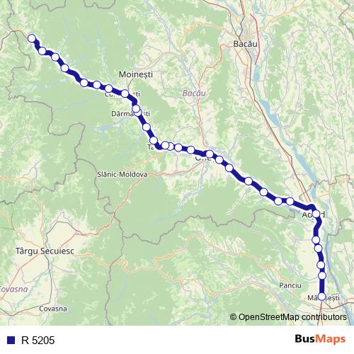 R 5205 rail Line Map