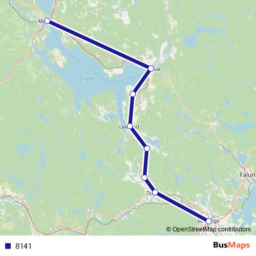 8141 rail Line Map