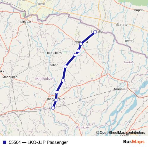 55504 rail Line Map