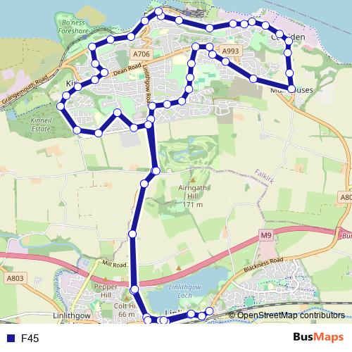 F45 bus Line Map