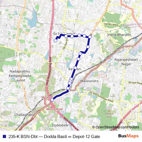 235-K BSN-Dbt bus Line Map