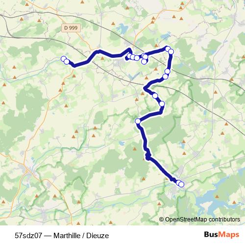 57sdz07 bus Line Map