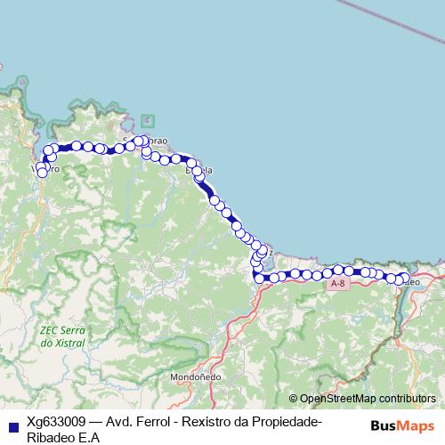 Xg633009 bus Line Map