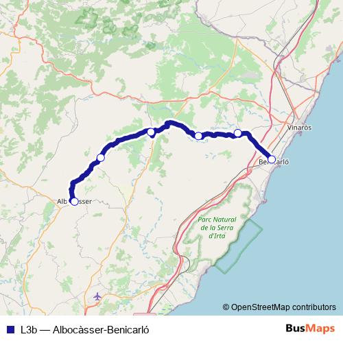 L3b bus Line Map
