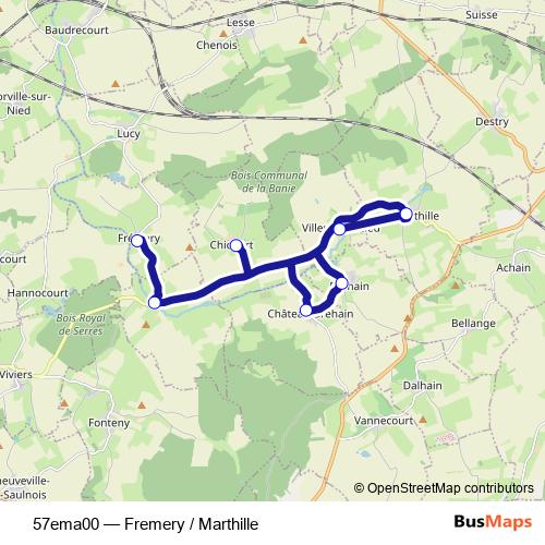 57ema00 bus Line Map