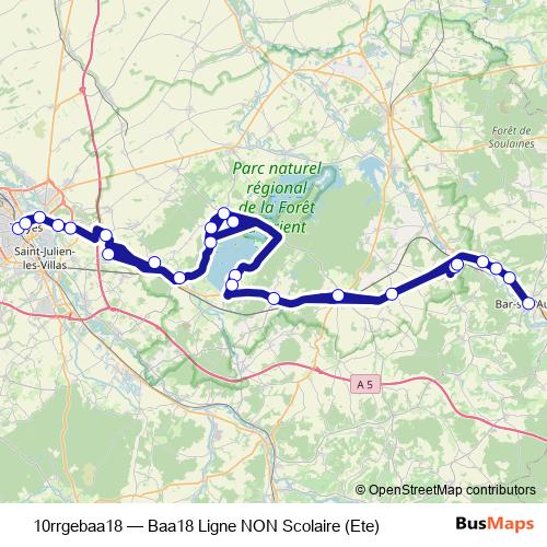 10rrgebaa18 bus Line Map