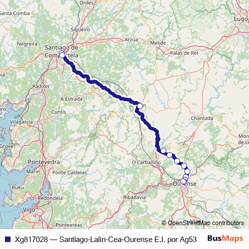 Xg817028 bus Line Map
