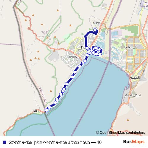 16 bus Line Map