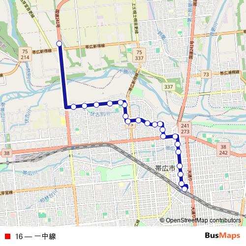 16 bus Line Map