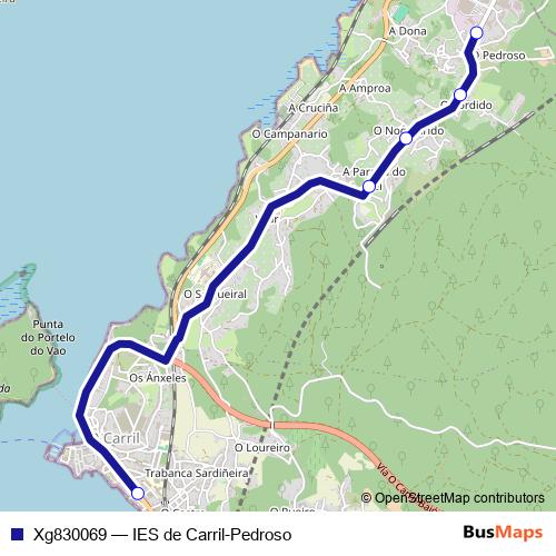 Xg830069 bus Line Map