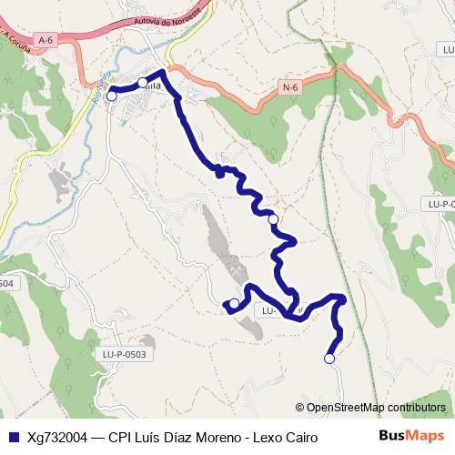 Xg732004 bus Line Map