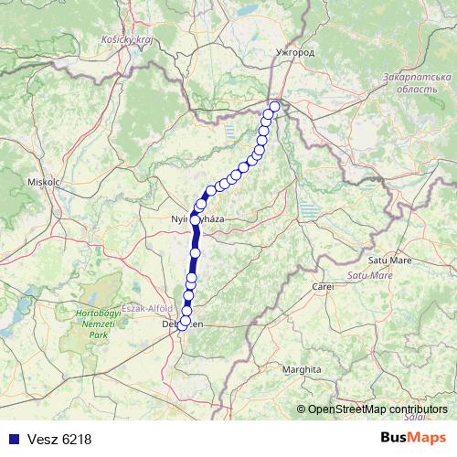 Vesz 6218 rail Line Map