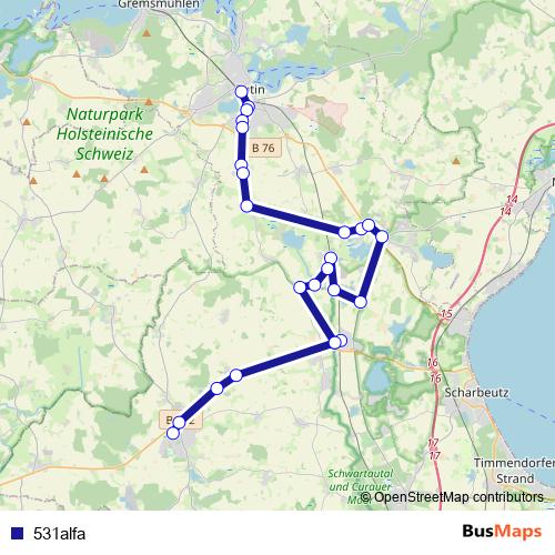 531alfa bus Line Map