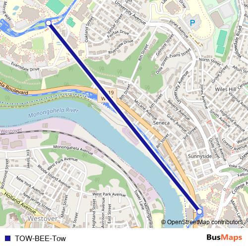TOW-BEE-Tow tram Line Map