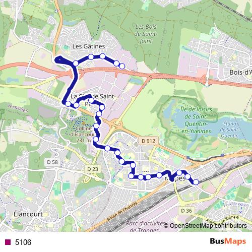 5106 bus Line Map
