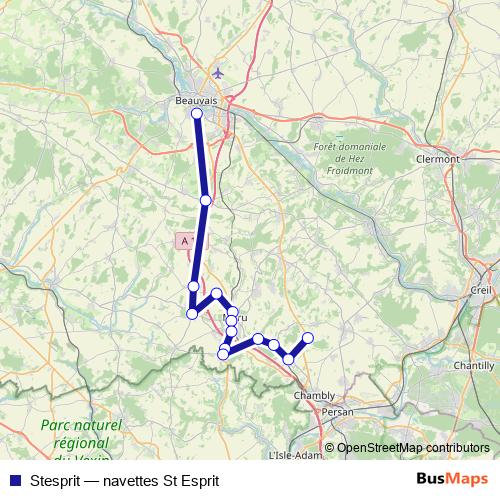 Stesprit bus Line Map