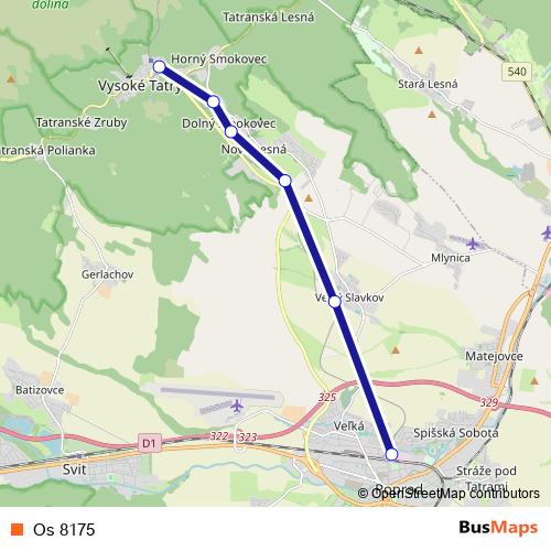Os 8175 rail Line Map