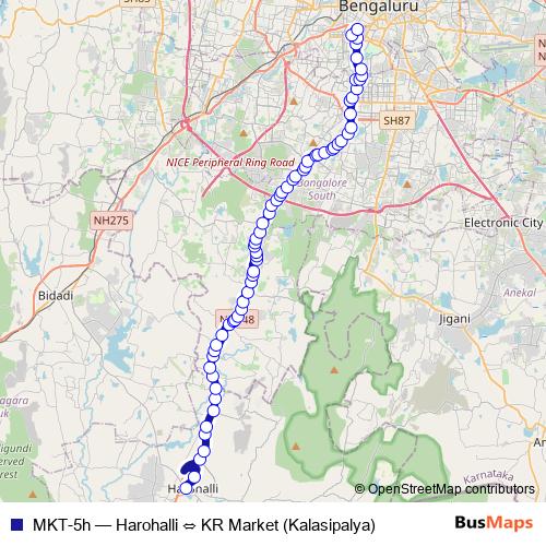 MKT-5h bus Line Map
