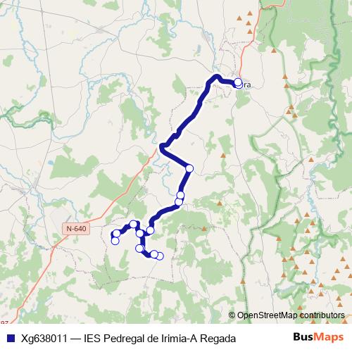 Xg638011 bus Line Map
