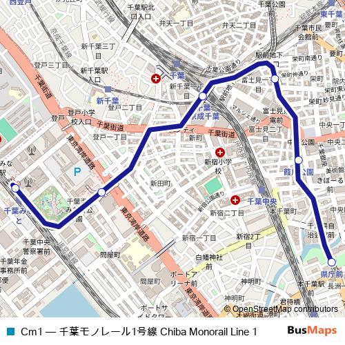 Cm1 monorail Line Map