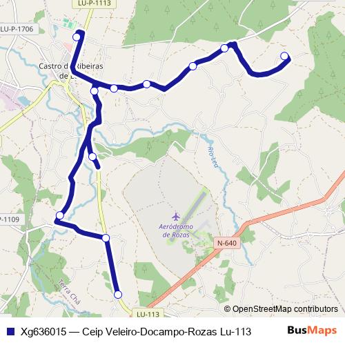 Xg636015 bus Line Map