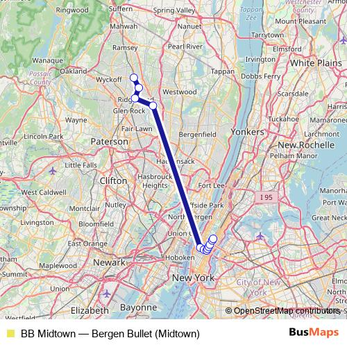 BB Midtown bus Line Map