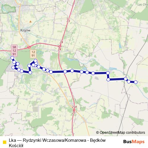 Lka bus Line Map