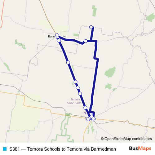 S381 bus Line Map