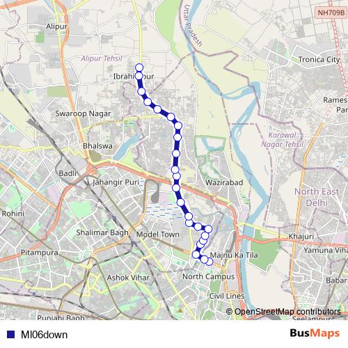 Ml06down bus Line Map