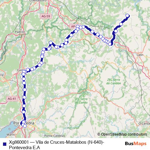 Xg860001 bus Line Map